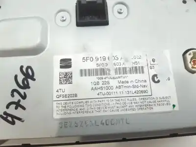 Gebrauchtes Autoersatzteil GPS-NAVIGATIONSSYSTEM zum SEAT LEON (5F1)  OEM-IAM-Referenzen 5F0919603A  