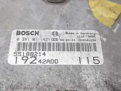Second-hand car spare part ecu engine control for fiat stilo (192) 1.9 jtd cat oem iam references 55188214  