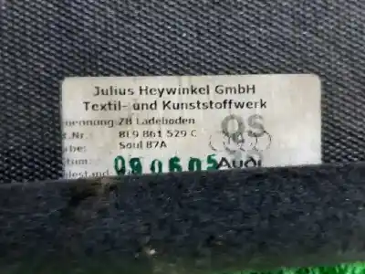 Second-hand car spare part carpet for audi a4 b7 avant (8ed) 2.0 tdi 16v oem iam references 8e9861529c  