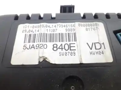 Автозапчастина б/у ПАНЕЛЬ ІНСТРУМЕНТІВ для SKODA RAPID  Посилання на OEM IAM 5JA920840E  