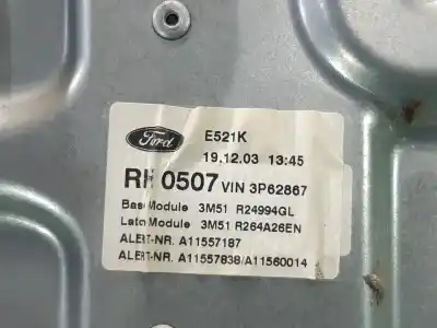 Автозапчастина б/у регулятор скла заднього правого для ford focus c-max (cap) trend (d) посилання на oem iam 3m51r24994  