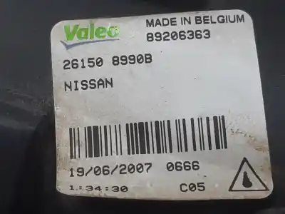 Peça sobressalente para automóvel em segunda mão farol / projetor de nevoeiro direito por nissan note (e11e) acenta referências oem iam 261508990b  