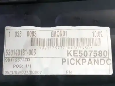 Peça sobressalente para automóvel em segunda mão forra / revestimento da porta dianteira direita por citroen c4 cactus shine referências oem iam 98112573zd  