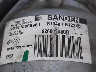 Second-hand car spare part AIR CONDITIONING COMPRESSOR for RENAULT CLIO V  OEM IAM references 926005450R  
