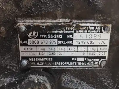 Pièce détachée automobile d'occasion BOÎTE DE VITESSES pour RENAULT MASTER  Références OEM IAM 5000673979  5 VELOCIDADES