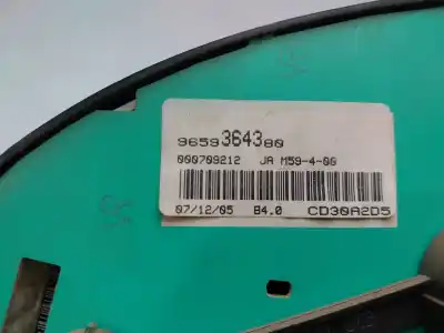 Peça sobressalente para automóvel em segunda mão quadrante por citroen berlingo 1.9 d multispace referências oem iam 9659364380  