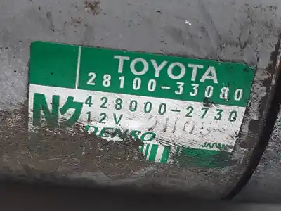 Second-hand car spare part starter motor for toyota corolla (_e12_) 1.4 d (nde120_) oem iam references 2810033080