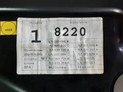 Автозапчастина б/у регулятор скла заднього правого для porsche cayenne (9pa) turbo 4.5 посилання на oem iam 7l5839730