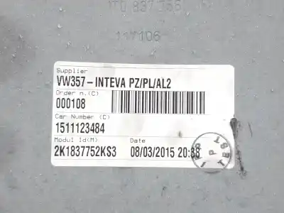 Автозапчасти б/у регулятор стекла переднего правого за volkswagen caddy ka/kb (2c) comfortline ссылки oem iam 2k1837752k  