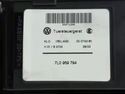 Piesă de schimb auto la mâna a doua MECANISM ACTIONARE GEAM SPATE DREAPTA pentru VOLKSWAGEN TOUAREG (7LA)  Referințe OEM IAM 7L6839730  