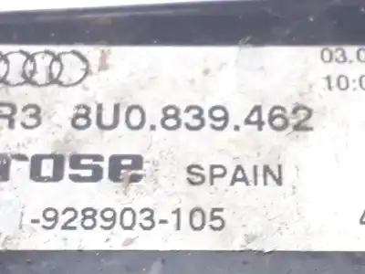Peça sobressalente para automóvel em segunda mão elevador de vidros traseiro direito por audi q3 (8u) 2.0 tdi (103kw) advance referências oem iam 8u0839462