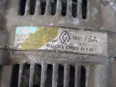 Автозапчастина б/у генератор для renault clio ii fase ii (b/cb0) authentique посилання на oem iam 8200060816  
