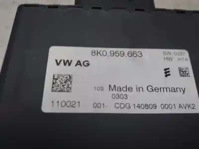 Автозапчастина б/у електронний модуль для audi a4 b8 (8k2) 2.0 tdi посилання на oem iam 8k0959663  
