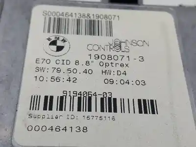 Tweedehands auto-onderdeel multifunctioneel display voor bmw x6 (e71) 3.0d oem iam-referenties 9194064  