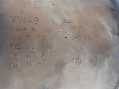 Second-hand car spare part particle filter for seat leon (5f1) 1.6 tdi oem iam references 5q0131705g  