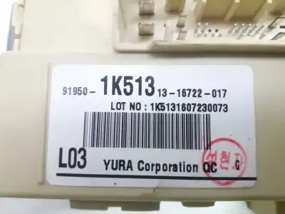 Second-hand car spare part fuse box unit for hyundai ix20 tecno blue oem iam references 1k513