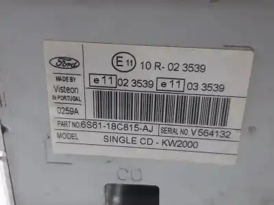 Piesă de schimb auto la mâna a doua sistem audio / cd radio casetofon pentru ford fiesta (cbk) futura referințe oem iam 6s6118c815aj  