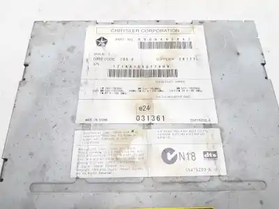 Second-hand car spare part audio system / radio cd for jeep cherokee sport 177 cv / 130 kw oem iam references 05064954ac