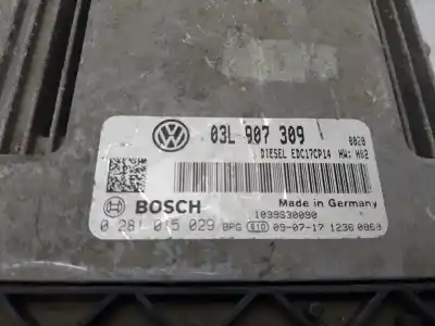 Peça sobressalente para automóvel em segunda mão centralina de motor uce por volkswagen golf vi (5k1) 2.0 tdi referências oem iam 03l907309