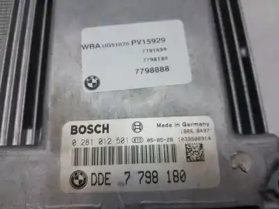 Peça sobressalente para automóvel em segunda mão centralina de motor uce por bmw serie 1 berlina (e81/e87) 120d referências oem iam 7798180  
