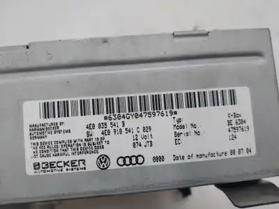 Piesă de schimb auto la mâna a doua sistem audio / cd radio casetofon pentru audi a8 (4e2) 4.0 tdi quattro referințe oem iam 4e0035541b  