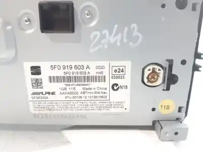 Автозапчасти б/у gps-навигационная система за seat leon (5f1) 2.0 tdi ссылки oem iam 5f0919603a  