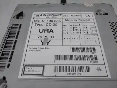 Gebrauchtes Autoersatzteil AUDIOSYSTEM / RADIO-CD zum OPEL ZAFIRA B  OEM-IAM-Referenzen 13190856  