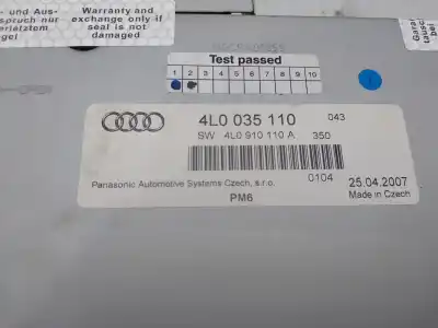 Автозапчастина б/у аудіо система / радіо cd для audi q7 (4l) 3.0 tdi посилання на oem iam 4l0035110  
