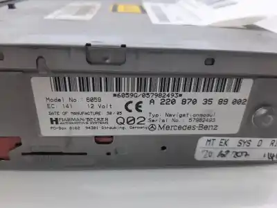 Second-hand car spare part GPS NAVIGATION SYSTEM for MERCEDES-BENZ CLASE E (W211) BERLINA  OEM IAM references A2208703589  