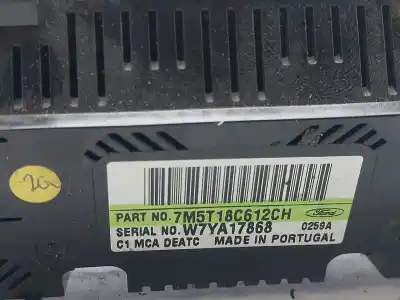 Peça sobressalente para automóvel em segunda mão comando de sofagem (chauffage / ar condicionado) por ford focus lim. (cb4) trend referências oem iam 7m5t18c612ch  