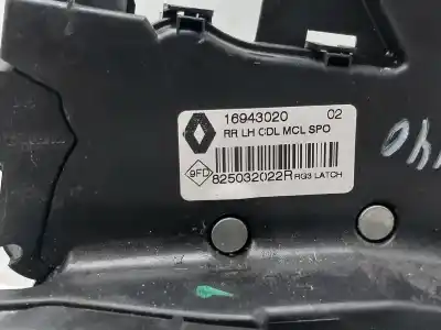 Peça sobressalente para automóvel em segunda mão fechadura da porta traseira esquerda por renault megane iv berlina 5p zen referências oem iam 825032022r