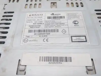 Second-hand car spare part audio system / radio cd for dacia duster laureate 4x2 oem iam references 281155052r  