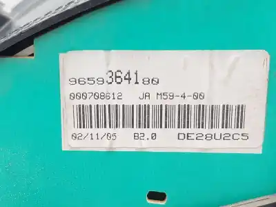 Peça sobressalente para automóvel em segunda mão quadrante por citroen berlingo 1.9 d multispace referências oem iam 9659364180  