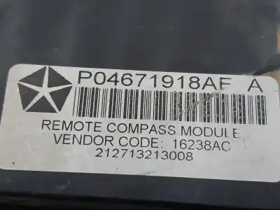 Автозапчастина б/у електронний модуль для jeep compass limited посилання на oem iam 04671918af