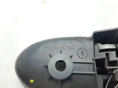 Автозапчастина б/у внутрішня задня права ручка для toyota yaris (ksp9/scp9/nlp9) luna посилання на oem iam 692050d90  