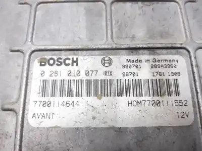 Second-hand car spare part ecu engine control for renault scenic (ja..) 1.9 dti diesel cat oem iam references 7700114644  
