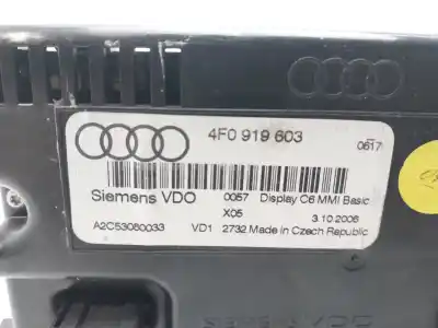 Автозапчасти б/у многофункциональный дисплей за audi a6 c6 (4f2) 2.0 tdi ссылки oem iam 4f0919603  