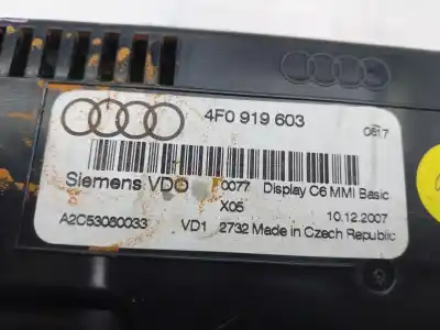 Автозапчастина б/у багатофункційний дисплей для audi a6 c6 (4f2) 2.0 tdi посилання на oem iam 4f0919603  