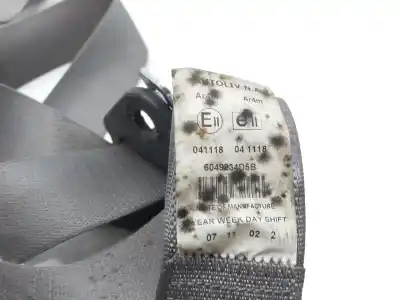 Second-hand car spare part rear right seat belt for dodge avenger sxt oem iam references 6049234d5b