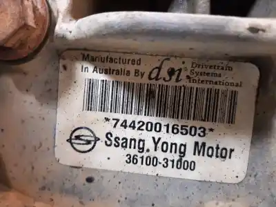 Автозапчастина б/у коробка передач для ssangyong actyon 200 xdi 4wd limited посилання на oem iam 74420016503