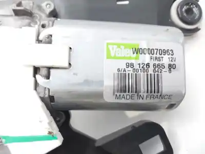 İkinci el araba yedek parçası ARKA SILECEK MOTORU için CITROEN JUMPY COMBI  OEM IAM referansları 9812666580  