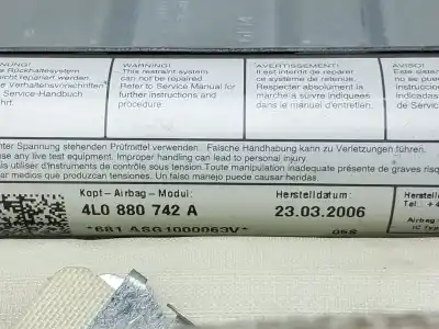 Автозапчасти б/у передняя правая подушка безопасности за audi q7 (4l) 4.2 v8 32v fsi ссылки oem iam 4l0880742a  