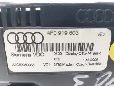 Автозапчастина б/у багатофункційний дисплей для audi a6 c6 avant (4f5) 2.7 tdi посилання на oem iam 4f0919603  