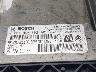 Second-hand car spare part ecu engine control for citroen c4 lim. business oem iam references 9677031180  