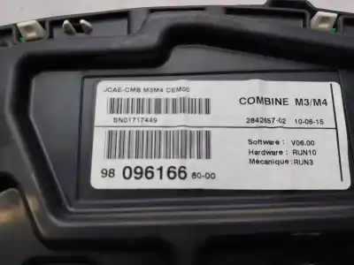 Second-hand car spare part dashboard for citroen c-elysee (dd_) 1.2 vti 72 (ddhmy0) oem iam references 9809616680  