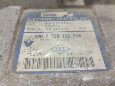 Автозапчасти б/у блок управления двигателем за renault kangoo (f/kc0) rn/alap modell (kcoa/c/d/e/h/u) ссылки oem iam 7700104956  