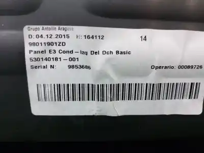 Pezzo di ricambio per auto di seconda mano rivestimento porta anteriore destro per citroen c4 cactus feel riferimenti oem iam 98011901zd  