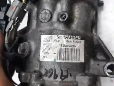 Second-hand car spare part air conditioning compressor for renault clio v zen oem iam references 926005450r  