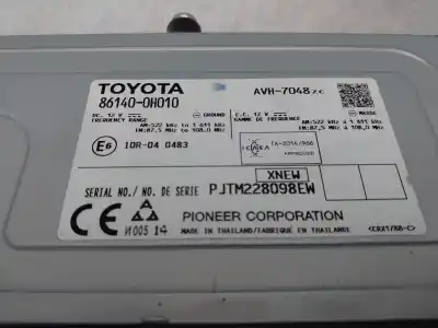 Pièce détachée automobile d'occasion SYSTÈME AUDIO / RADIOCD pour TOYOTA AYGO  Références OEM IAM 861400H010  