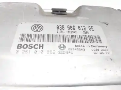 Second-hand car spare part ecu engine control for skoda fabia (6y2/6y3) comfort oem iam references 038906012ge Second-hand car spare part ecu engine control for skoda fabia (6y2/6y3) comfort oem iam references 038906012ge